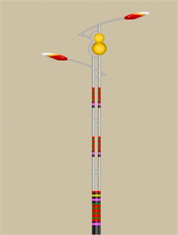 內蒙古民族風路燈